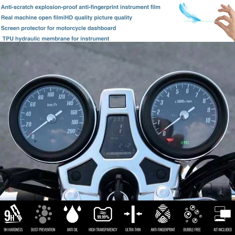 Motorcycle Cluster Scratch Protection Film Screen Protector For Honda CB1100EX CB1100RS CB1300 SUPER 2014-2020