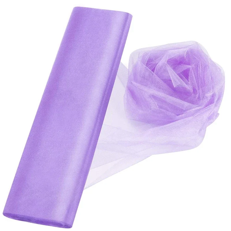 5/10M Organza Tule Stof Kristal Organza Roll, Pure Glanzende Stof Voor Bruiloftsfeest Decor Cadeauverpakking Diy Ambachten