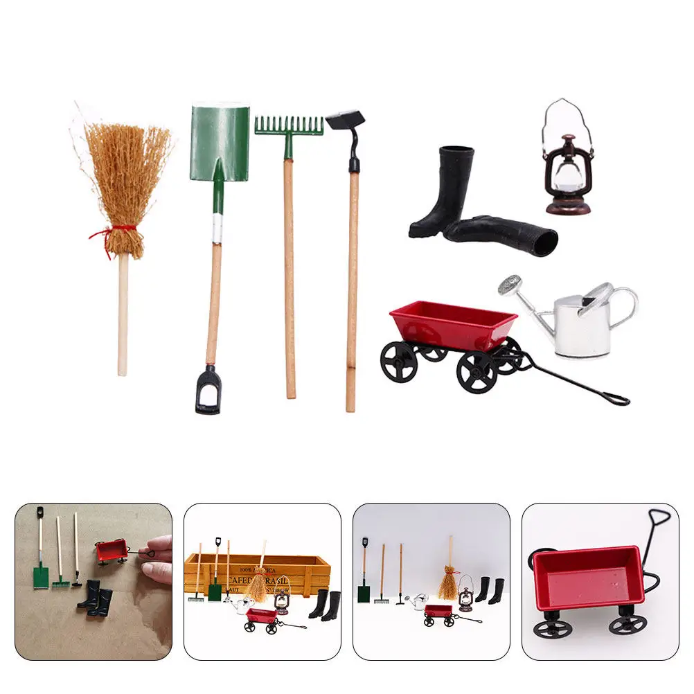 

1Set Mini Garden Tools Exquisite Mini House Accessory Small Micro Landscape Ornaments for Decoration Gift Tools