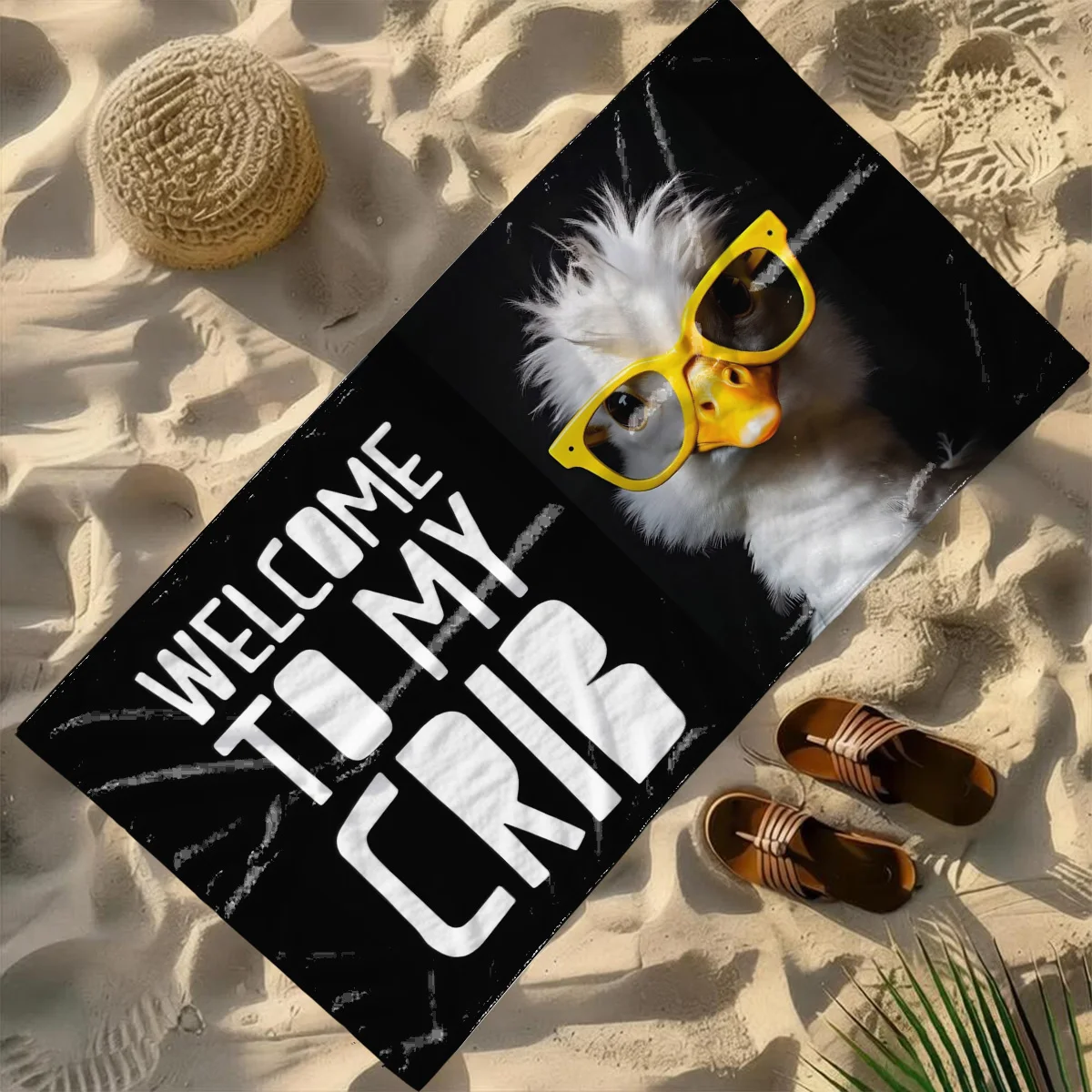 

1pc Duck Beach Towel-Oversized, Absorbent Microfiber, Quick Dry, Ideal for Travel, Swimming, Surfing Bath Towel