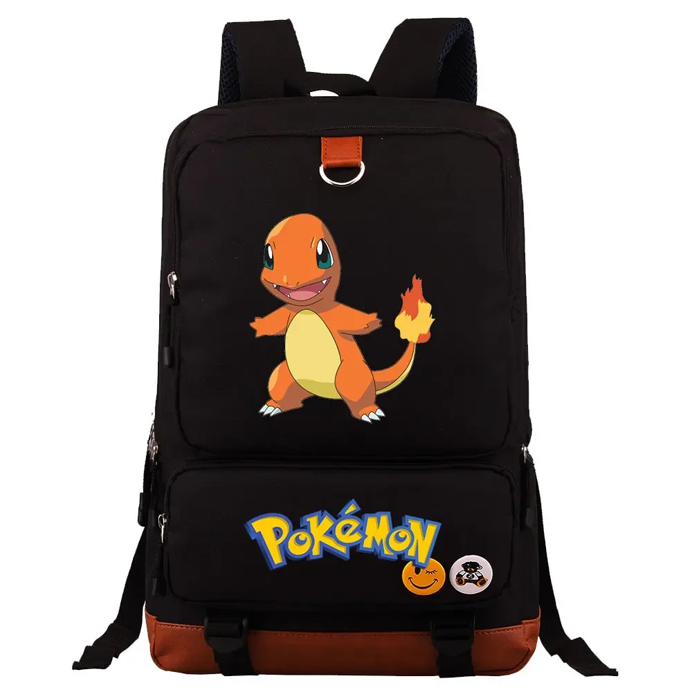 

Charmander Squirtle Gengar Boys Girls Kids School Book Bags Women Bagpack Teenagers Canvas Men Laptop Travel Student Backpack