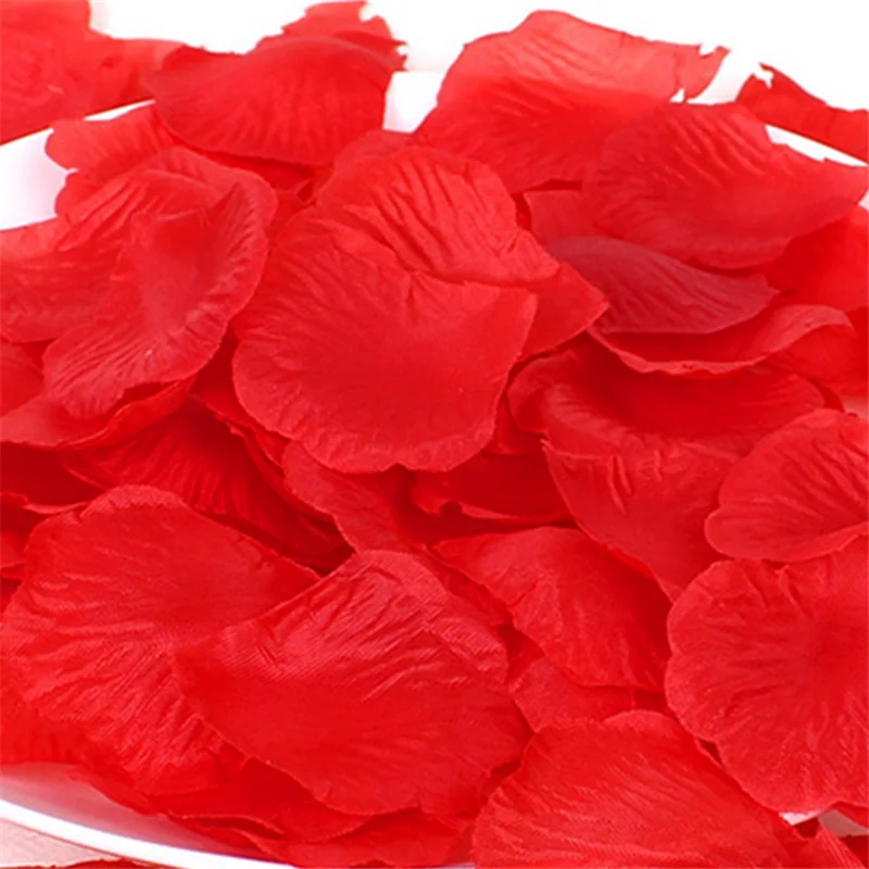 200Pcs Colorful Rose Petals for Wedding Simulation Silk Rose Flowers Petal Artificial Anniversary Party matrimonios Decor