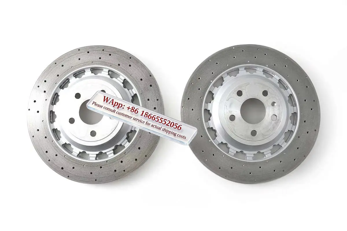 For Front 369*34mm Coated Perforated Floating Bolt Disc Brake Rotor 8V0615301R for Au di A3 Rs3 8V 2016