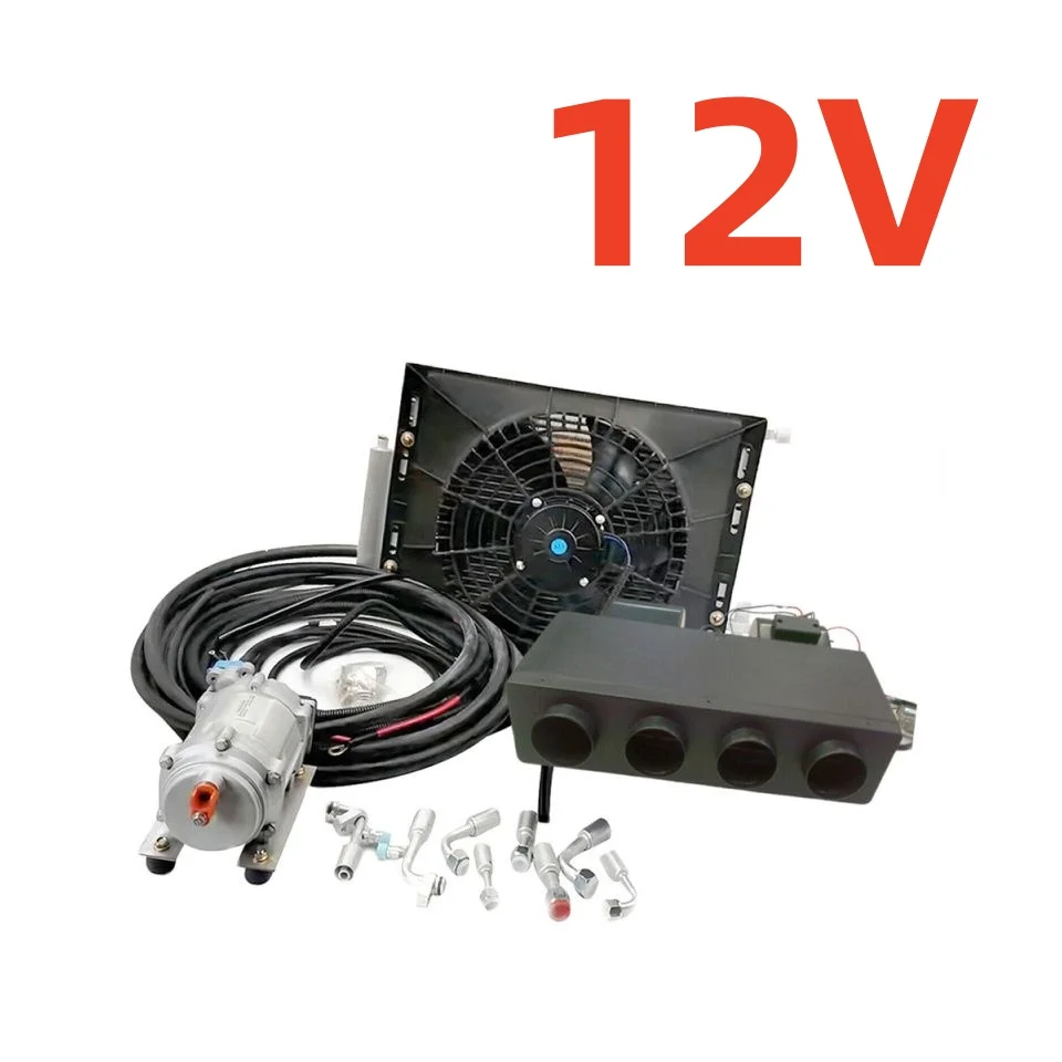 Treeligo 12V Universele Auto Airco Autoverwarming Koeling Elektrische Parkeer Airco Set 10500BTU