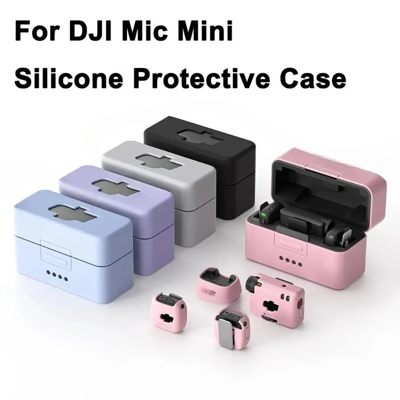 Wireless Microphone Silicone Protector Case for dji Mic Mini Soft Silicone Case Protective Sleeve Wireless Microphone Accssories