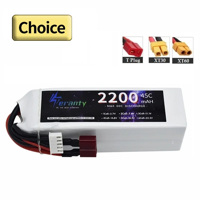 

TERANTY 14.8V Lipo Battery 2200MAH 45C Battery For RC Airplanes Helicopters Car Boat Truck Spare Parts 4S Batteries