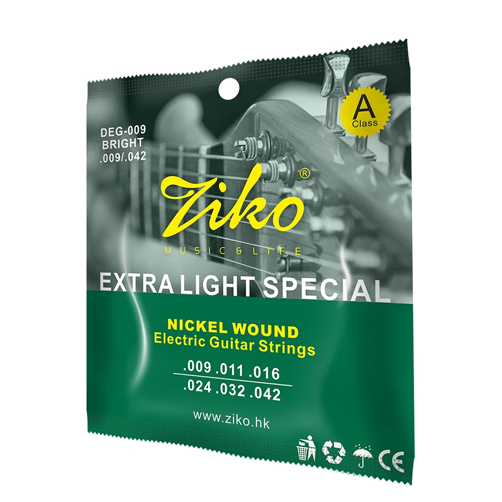 ZIKO Electric Guitar Strings the Nickel Wound Guitar Strings Extra Light Special Wire String Strings Instrument Accessories