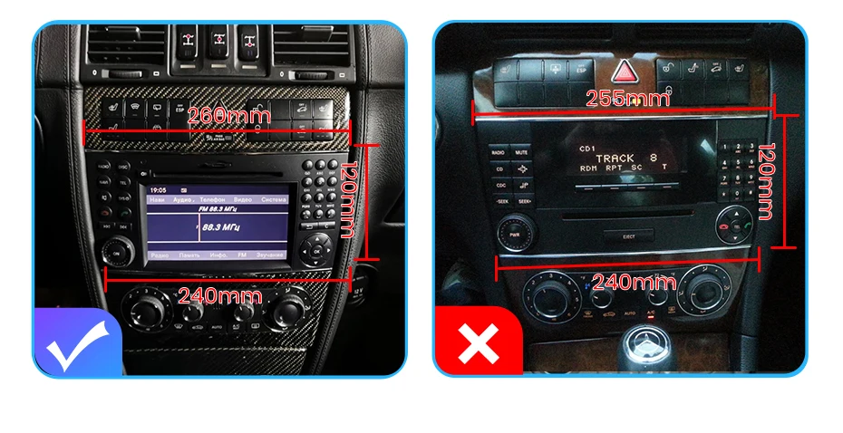 Junsun Android Auto Radio Für Mercedes Benz C-Klasse W203 CL203 CL203 CLK W209 CLS W219 2004-2011 CarPlay auto Multimedia GPS 2din – Detail 2