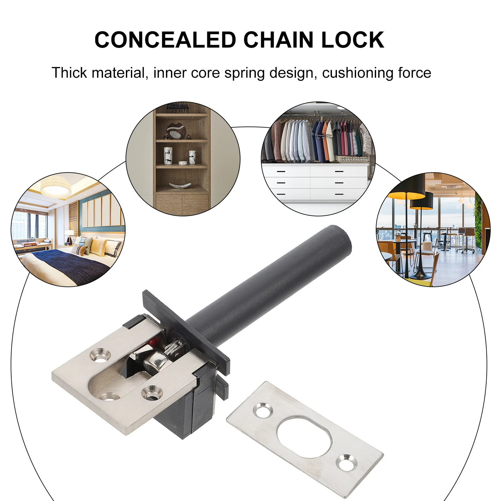 1 مجموعة 1 مجموعة المخفية مكافحة سرقة الباب سلسلة مكافحة سرقة قفل لفندق بيت الضيافة أخفى سلسلة قفل الباب استخدام جهاز كمبيوتر #2