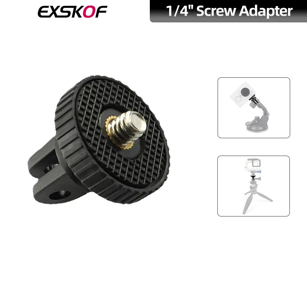For GoPro 1/4''Screw Mount Adapter Tripod Adapter Camera Mount For GoPro Hero 13 12 11 10 Insta360 X4 X3 DJI Action 5 4 3 AKASO