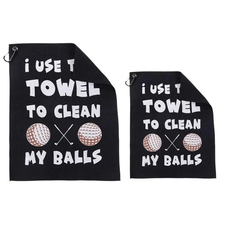 Color Printed Golf Towel Absorbent Training Aids Dry Towels Soft Skin Comfortable Golf Cleaning Tools Outdoor Balls Cleaner