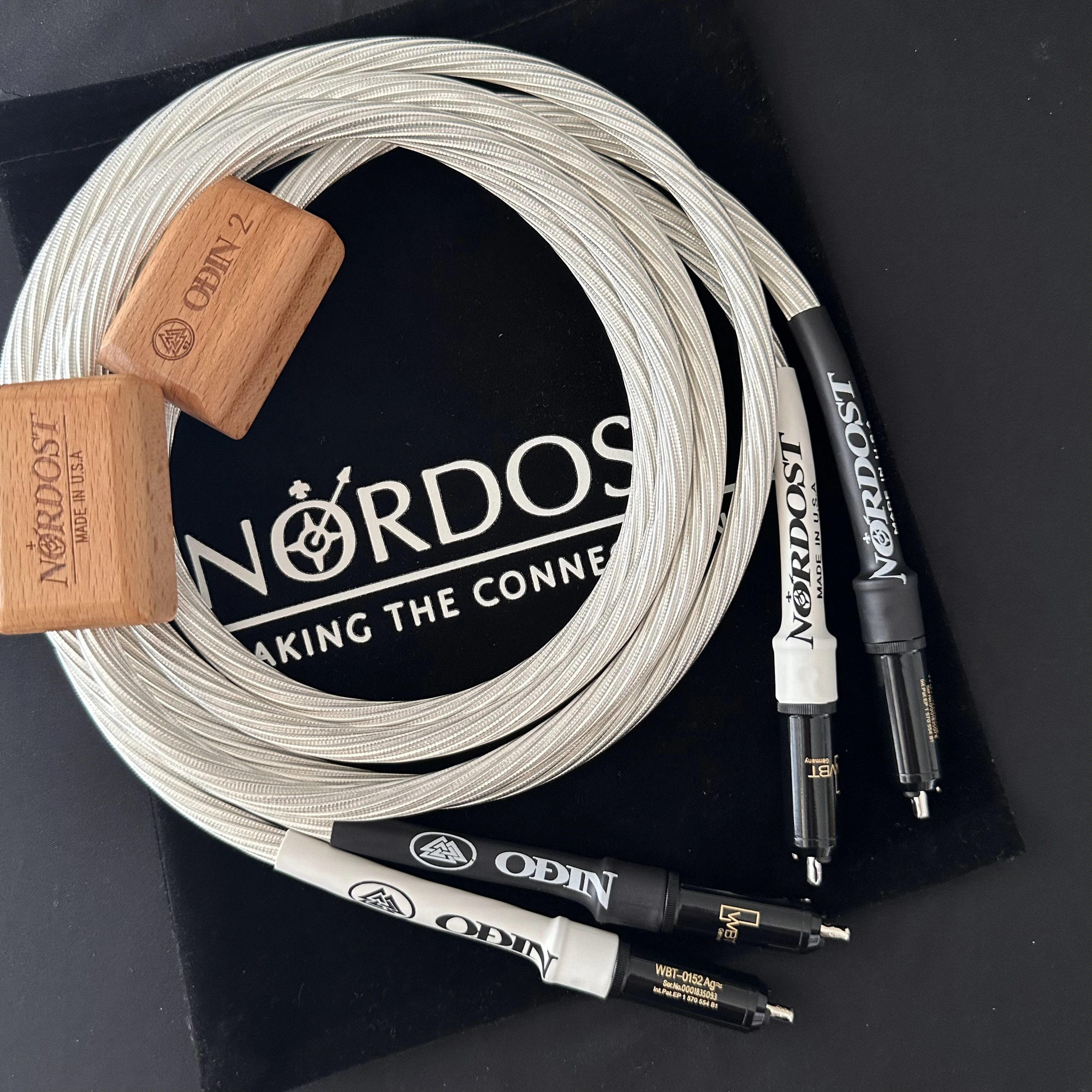 Nordost ODIN 2 fever audio signal cable double lotus sterling silver audio cable CD amplifier tube cable with WBT0152 RCA