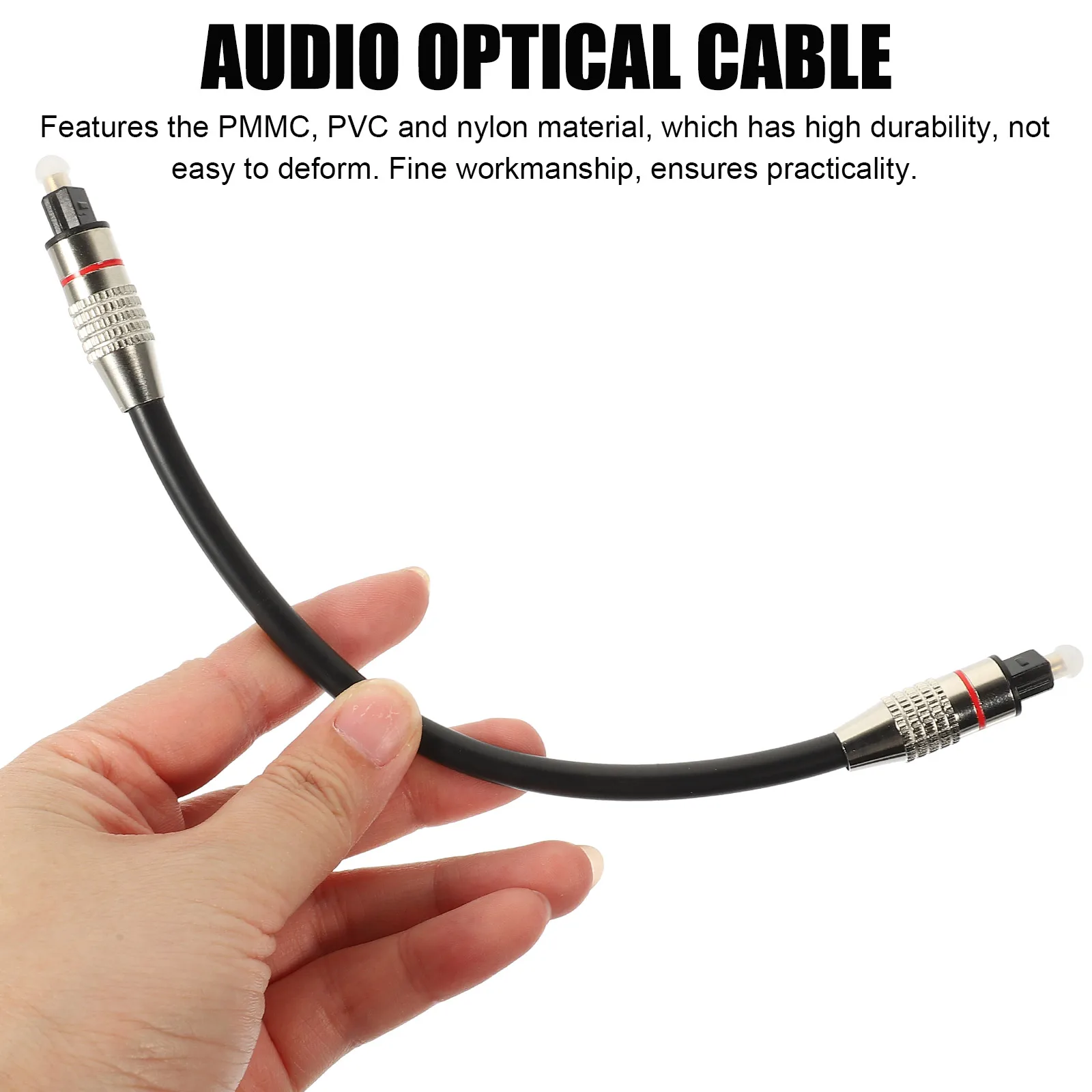 

Optical Audio Cable Fiber Digital Cord For Soundbar Gold Plated Connector High Flexibility Durable Signal