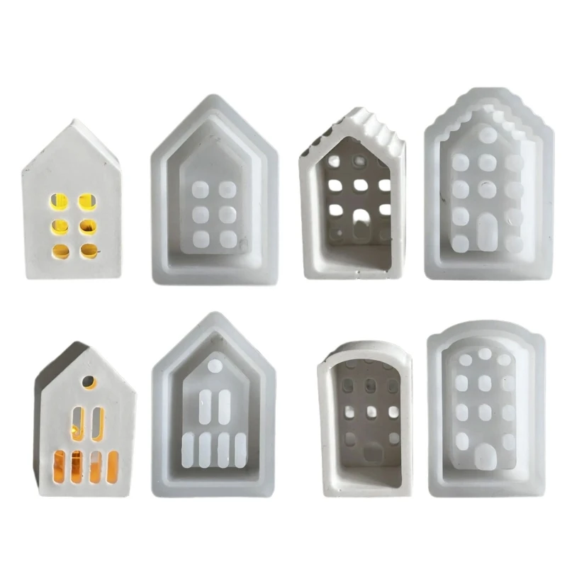 

Detailed Texture House Shaped Silicone Ornament Molds for Home Decors Crafting Dropship