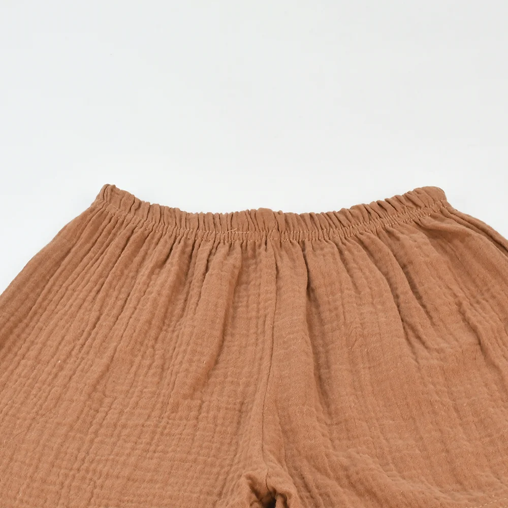 New Summer Children's Pure Cotton Shorts Fashion Solid Color Beach Shorts Kid's… - Image 6