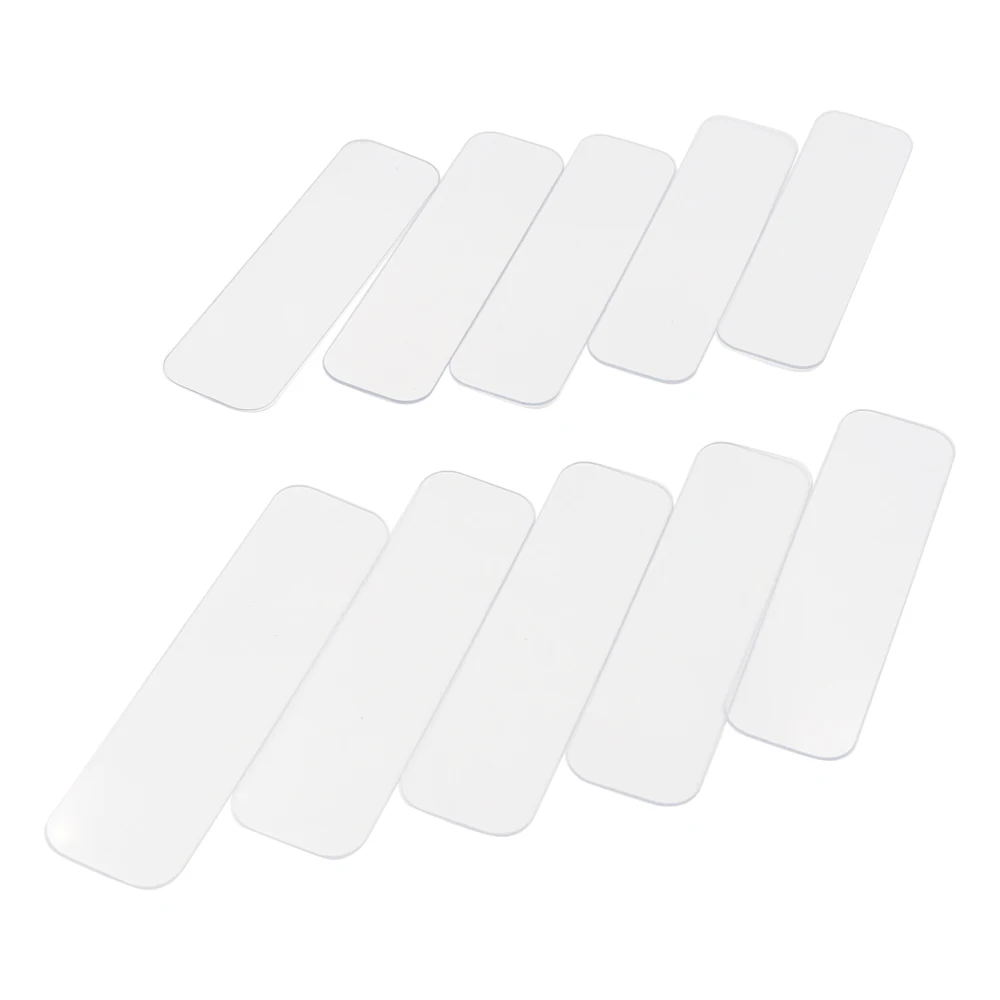 Detail Slides platziert auf Aloe Vera Gel-Rechteckstreifen aus durchsichtigem Kunststoff zum Auftragen von Microblading After Care Cream Applicator Strips – Detail 6