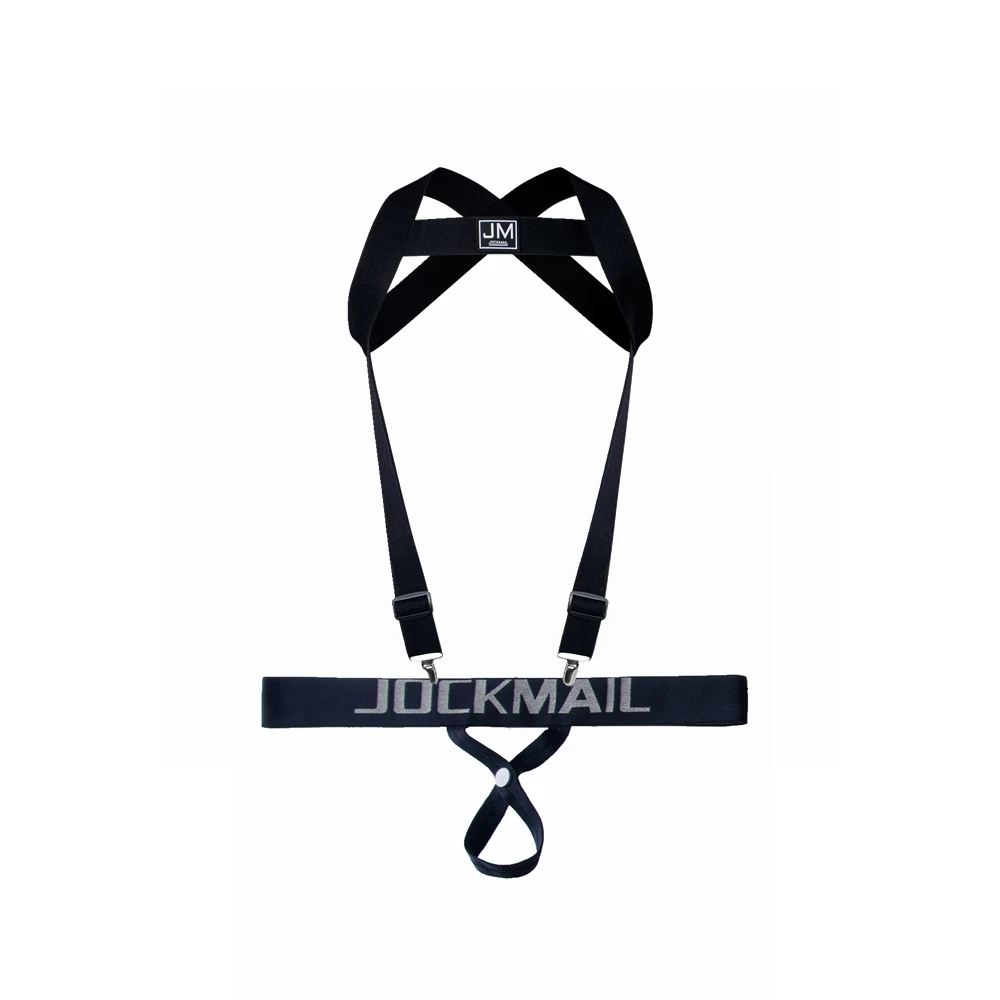 JOCKMAIL Body Harness Adjustable Elastic Strap Detachable Split-type Give Away Cockstraps Jockstrap Gay Men Underwear Sets