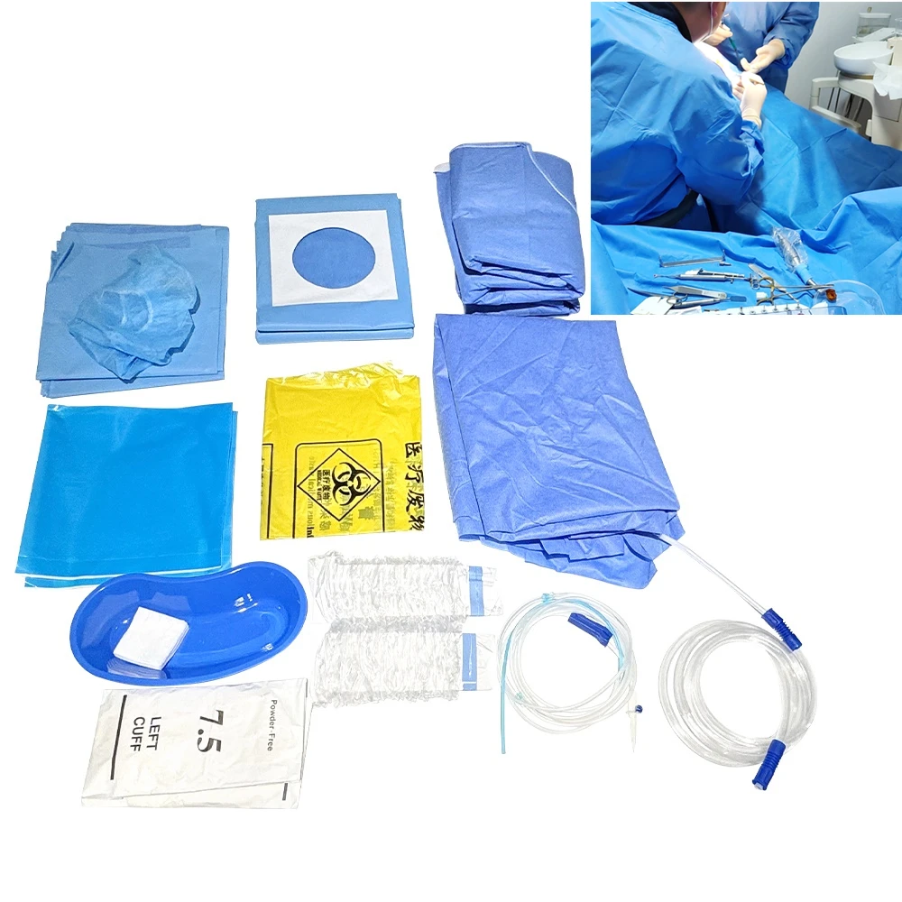 

1 Bag Disposable Dental Implant Surgical Set Dentistry Oral Sterile Surgical Kit Implant Surgery Bag Dentist Material Consumable