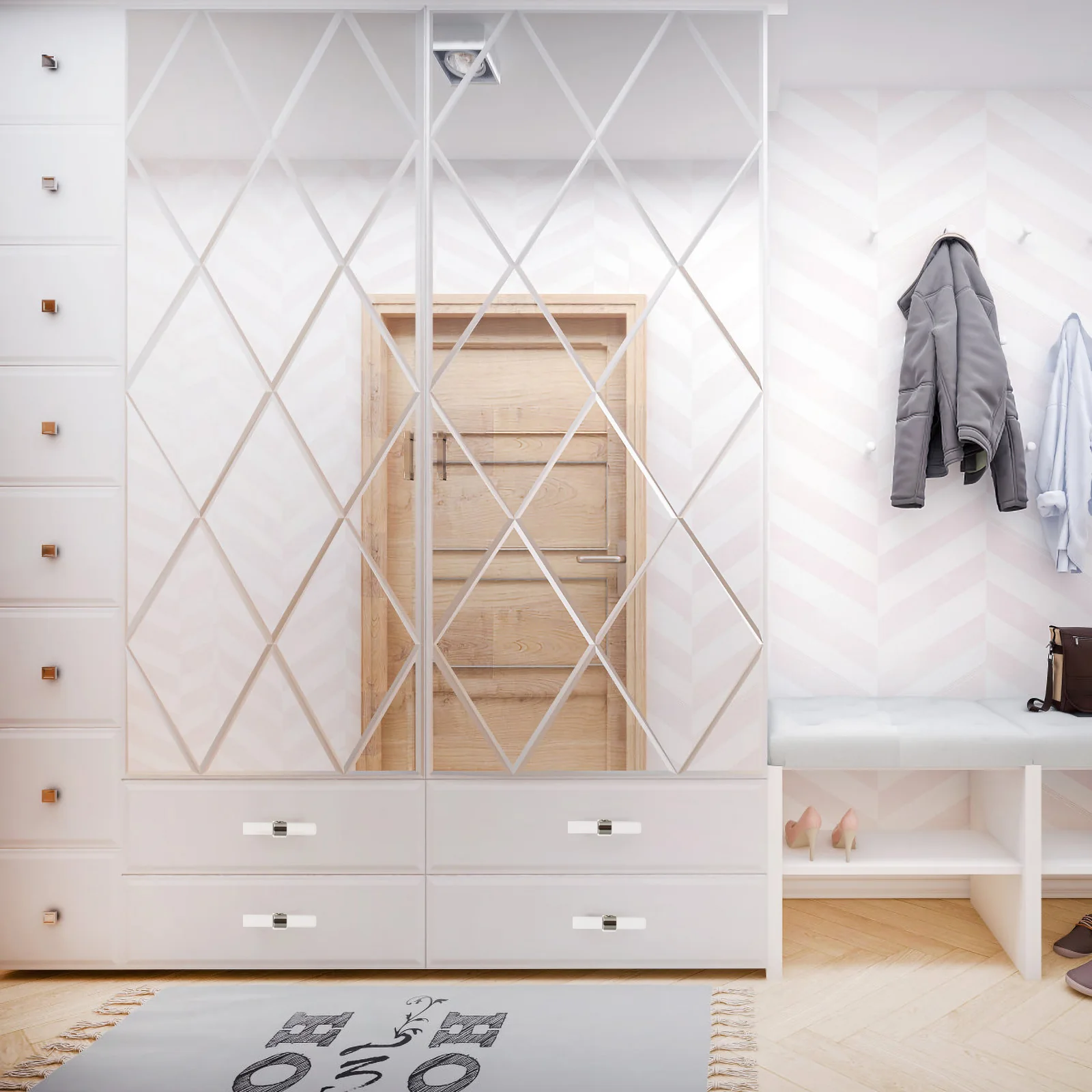 

2Pcs Acrylic Door Knobs Modern Crystal Pulls Scratch Resistant Surface Stylish Furniture Handles for Cabinet Chest of Drawers