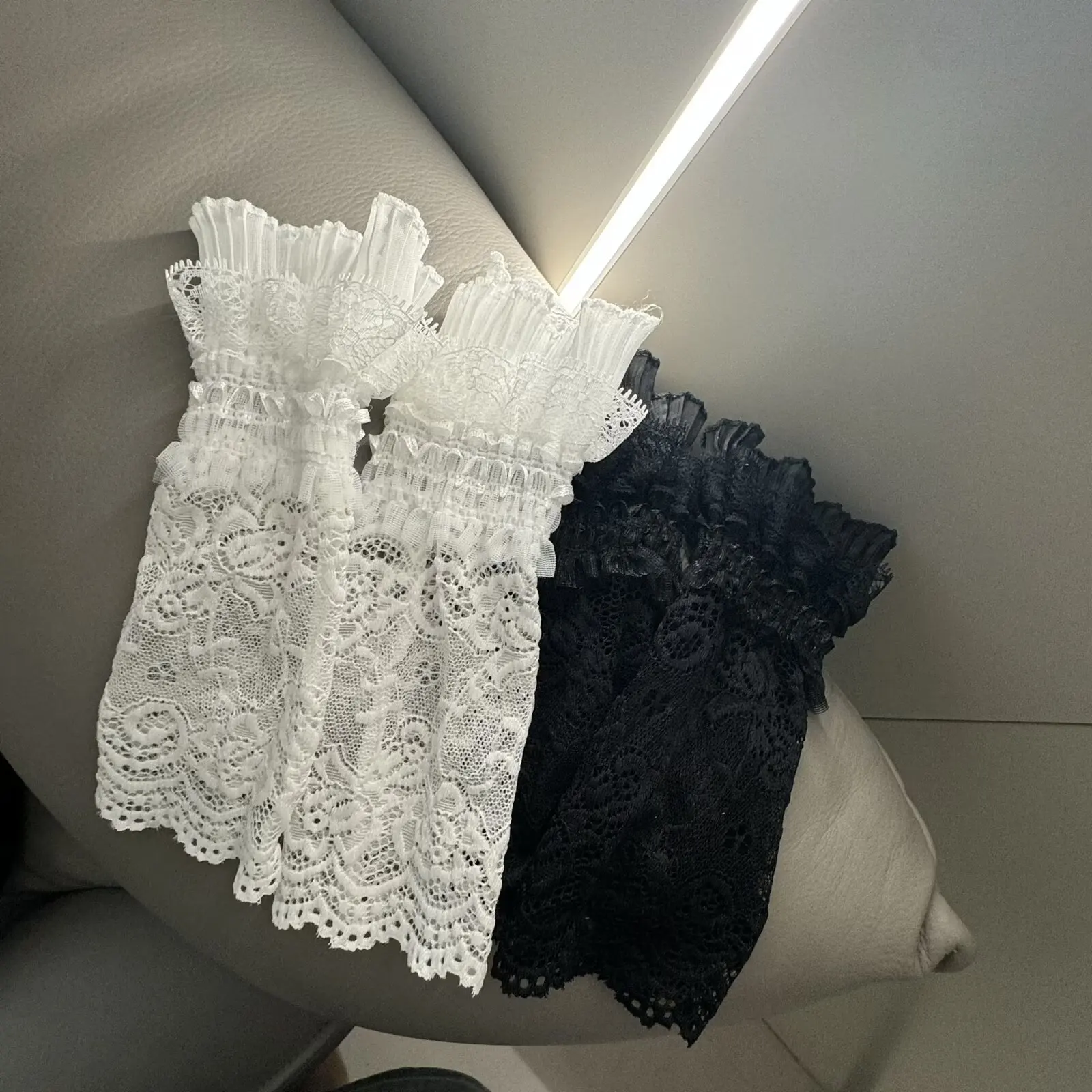 Spitze Hohl Handgelenk Abdeckungen Trompete Blumen Design Dehnbar Gestrickte für Frauen Party Hochzeit Formelle Veranstaltungen Elegante Arm Zubehör