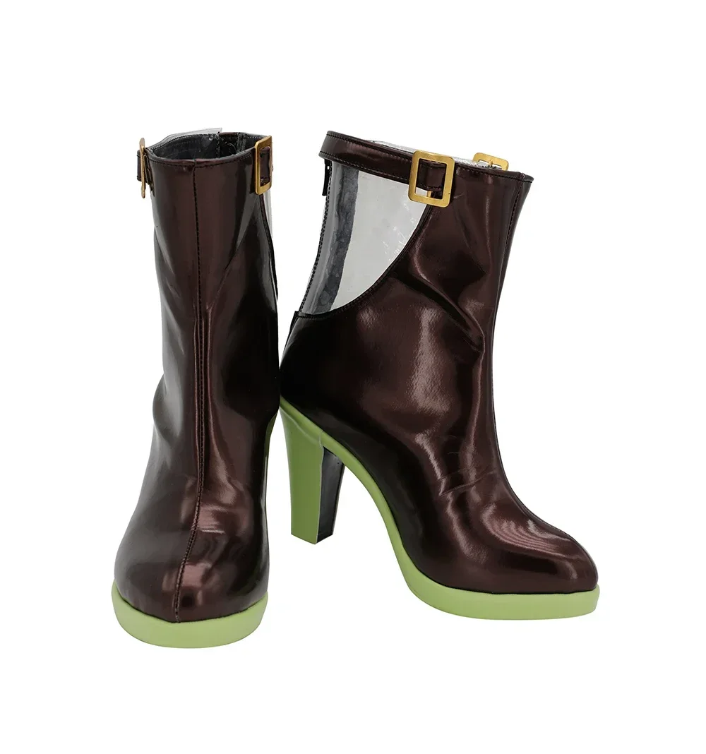 Juego Arknights Kal'tsit botas de Cosplay zapatos marrones de tacón alto hechos a medida para mujeres accesorios de disfraz de fiesta de Halloween Cosplay