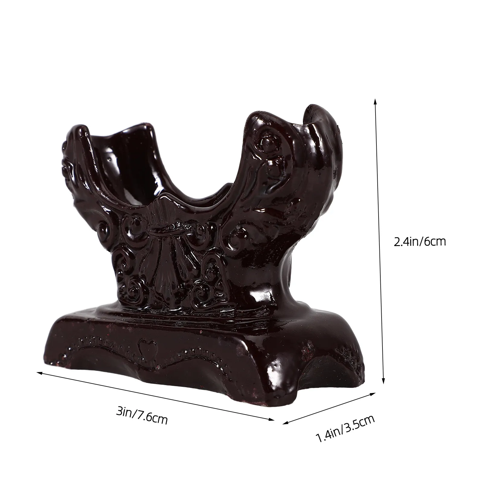 

Bracelet Display Stand 2-Tier Resin Jewelry Holder for Bracelets Bangle Storage Showcase Elegant Decorative Stand for Retail and