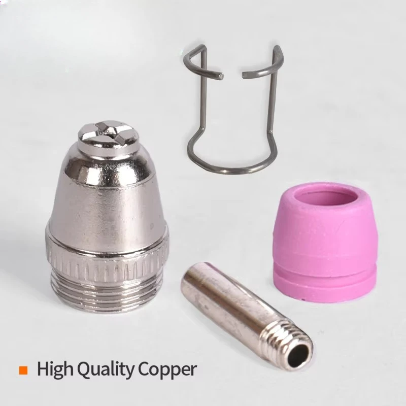 

26pcs WSD60 Plasma Cutting Torch Consumables AG60 SG55 Accessories Electrode Tip Nozzle Kit Shield Cups with Guide