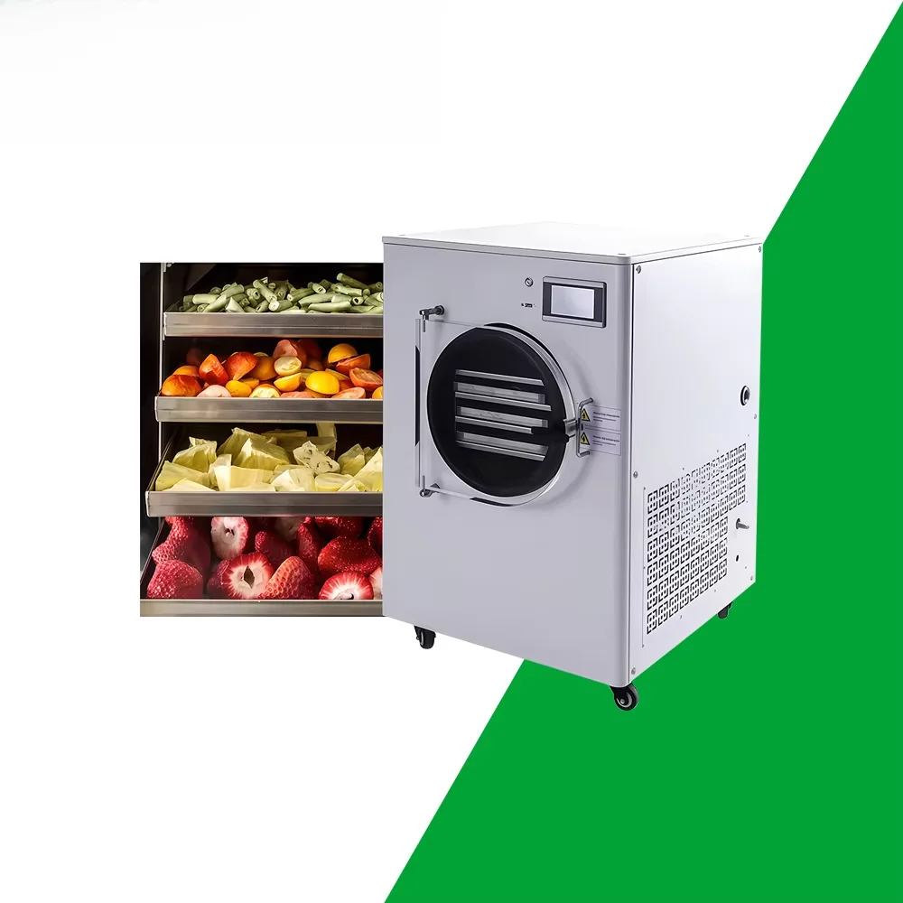 Suszarka TP-01H o małej pojemności do użytku domowego do suszenia owoców metodą liofilizacji, np. jabłek i truskawek.