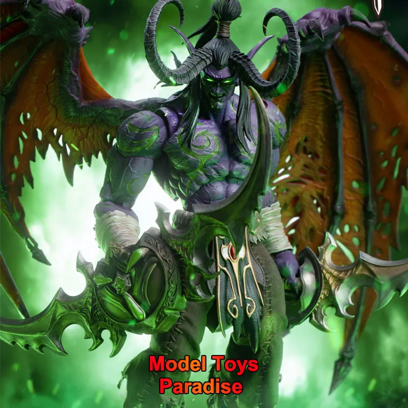 Hero Toys 1/10  Men Soldier Illidan Stormrage World of Warcraft Demon Hunter Full Set 24cm Action Figure Collectible Fans Gifts