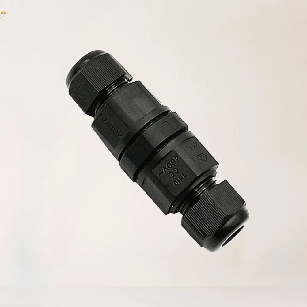1Pcs IP68 Certified Waterproof Electric Wire Connector Robust Outdoor Cable Linker for Lighting Systems Black Cable Linker