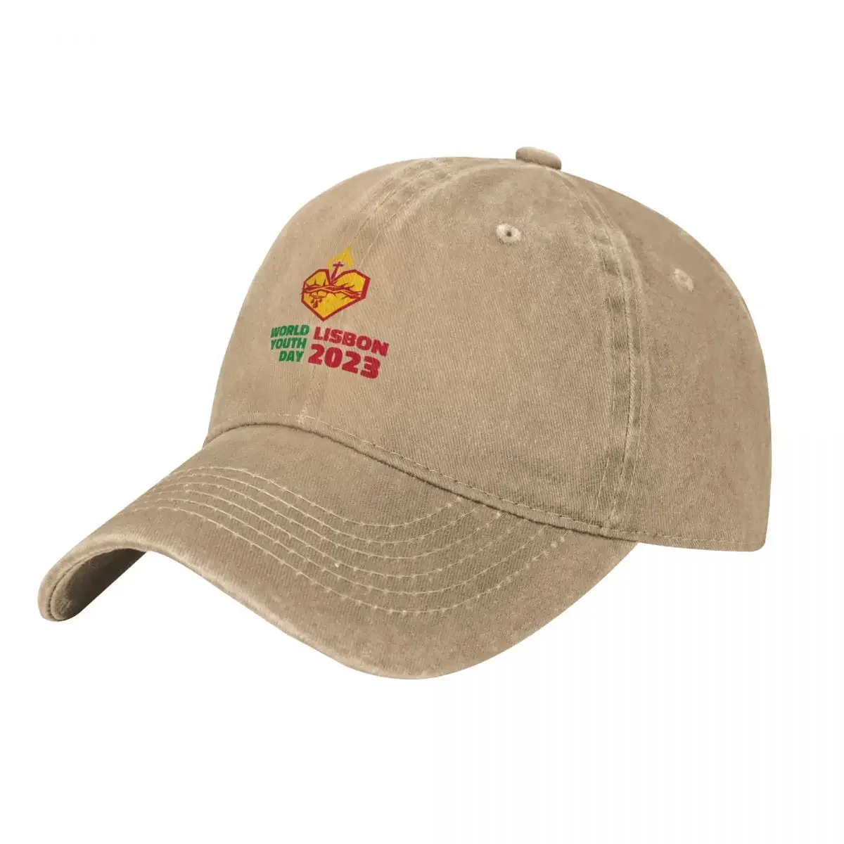 World Youth Day 2023 Lisbon T-Shirt: Heart of Jesus Illustration Baseball Cap Brand Man cap Snapback Cap Sunhat Women Hats Men's