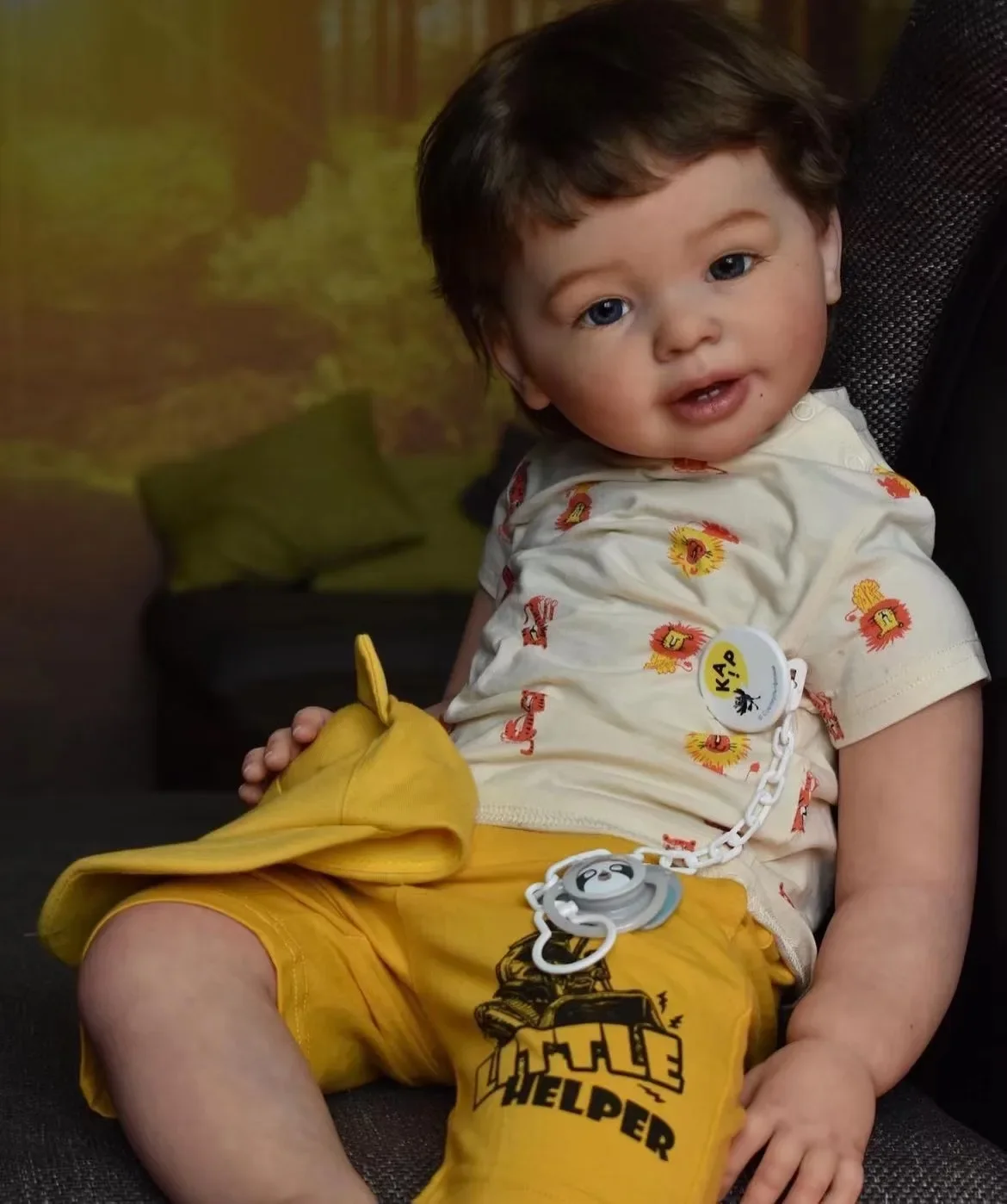 Muñeca Reborn de 28 pulgadas, suministro limitado personalizado, versión Katie Marie Boy con pelo enraizado a mano, vestido diferente