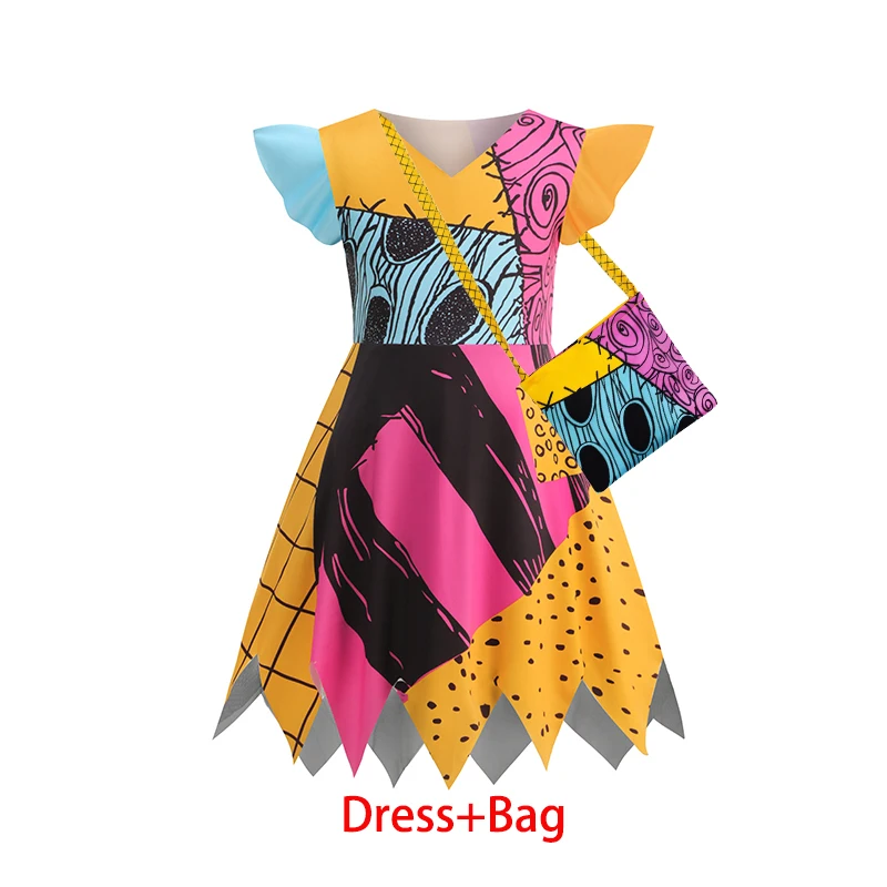 Baby Girls Halloween Cosplay Party Sally Dresses The Nightmare Before Xmas  Anime Children Horror Cosplay Jack Costume Outfit - AliExpress 1501