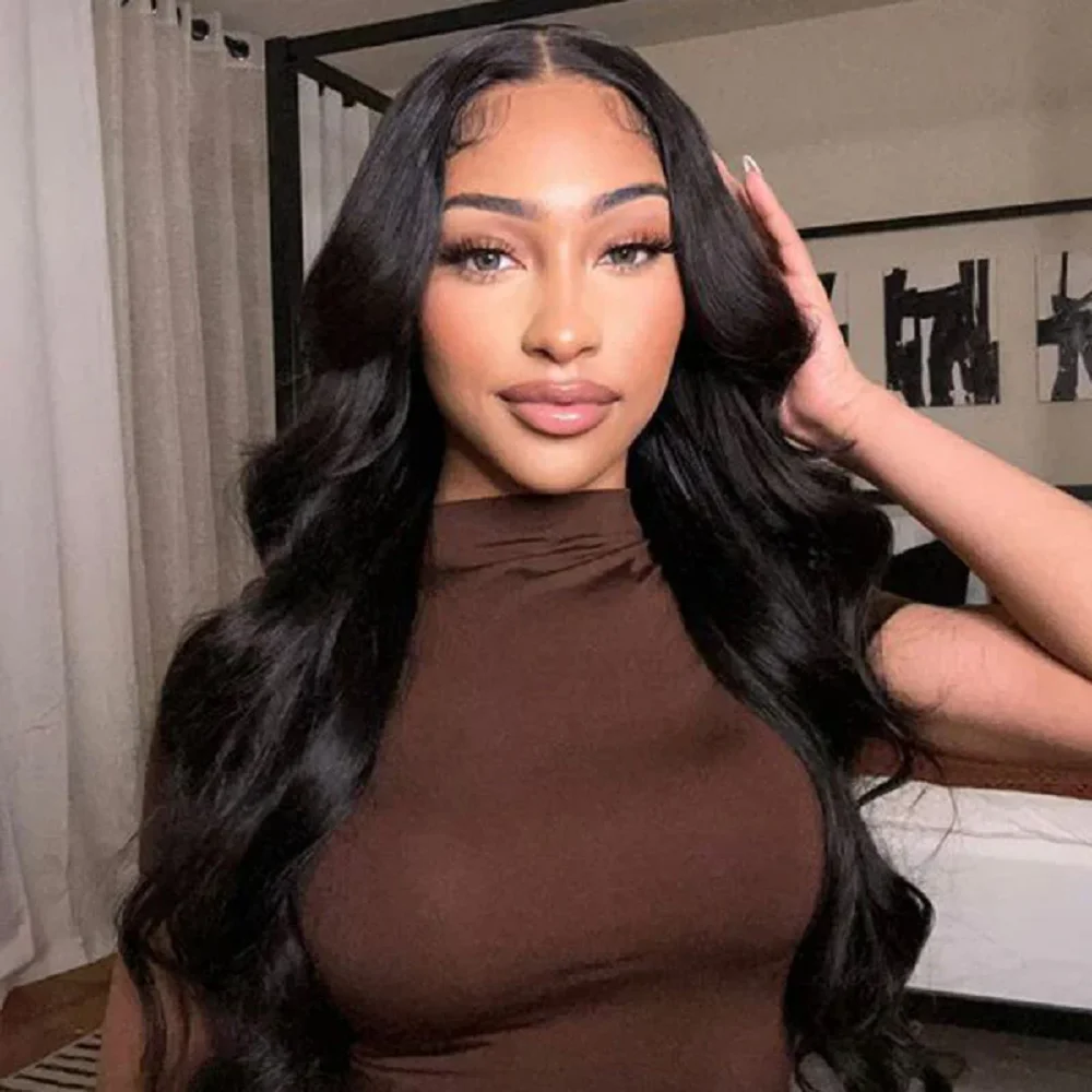 

Body Wave Wig Brazilian Human Hair Wig Body Wave 180% Density Pre Plucked 7x5 Inch Glueless Wig 100% Brazilian Human Hair