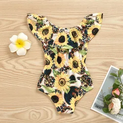 Piece Girls Floral Kids Swimwear Beachwear Baby Swimsuit Toddler Bikini Girls Swimwear Competition Swimwear For Girls