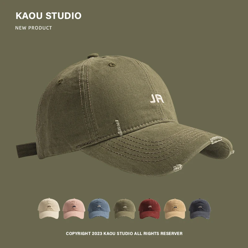 

Casual cap men's and women's simple letter embroidery spring and autumn new baseball cap