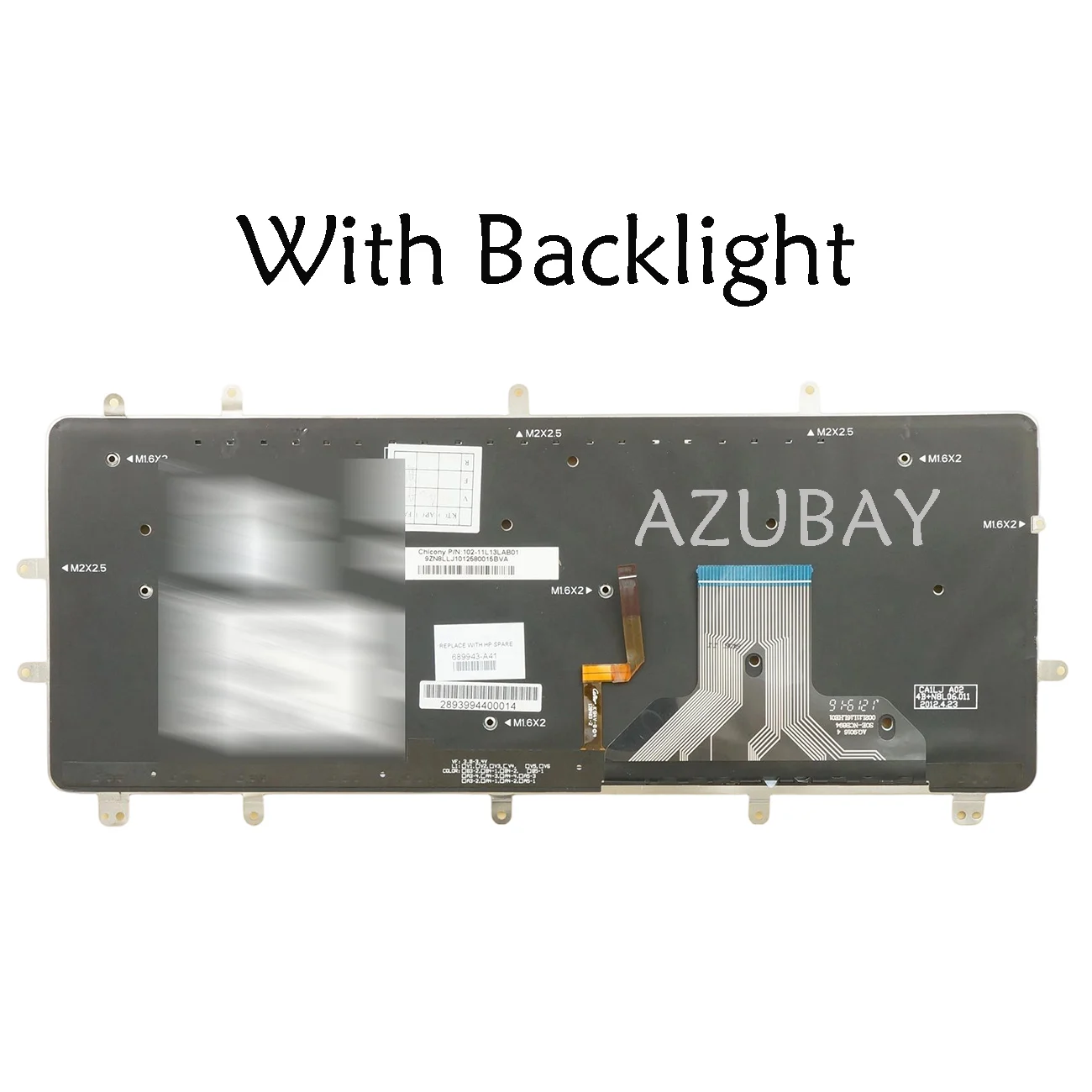 Backlit Keyboard For HP ENVY Spectre XT Ultrabook 13-2000 13t-2000, XT Pro Ultrabook 689943-, XT PRO 13-B000 Belgian AZERTY
