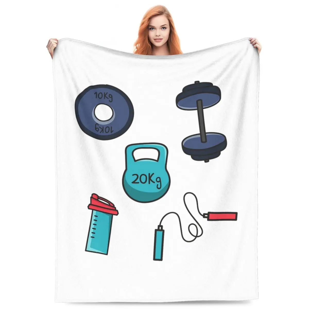 

Шейкер, гири, гантели, веревочные одеяла, мягкое теплое фланелевое одеяло для кровати, гостиной, пикника