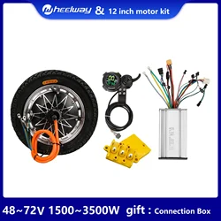 12 Inch Split Design Motor 48V 60V 72V 1500W 3000W 3500W 5000W Electric Bicycle Wheel Drive Moped Engine Buggy Motor Engine