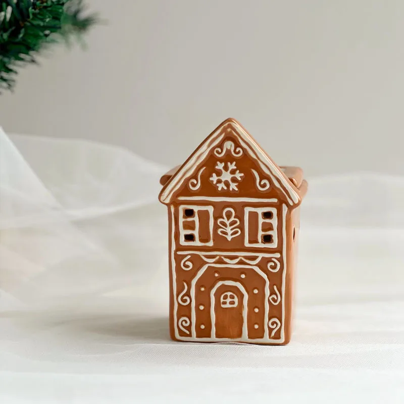 Nordic Little House Aromatherapy Stove Ornaments Living Room Bedroom Tea Table Aromatherapy Stove Crafts Christmas Decoration