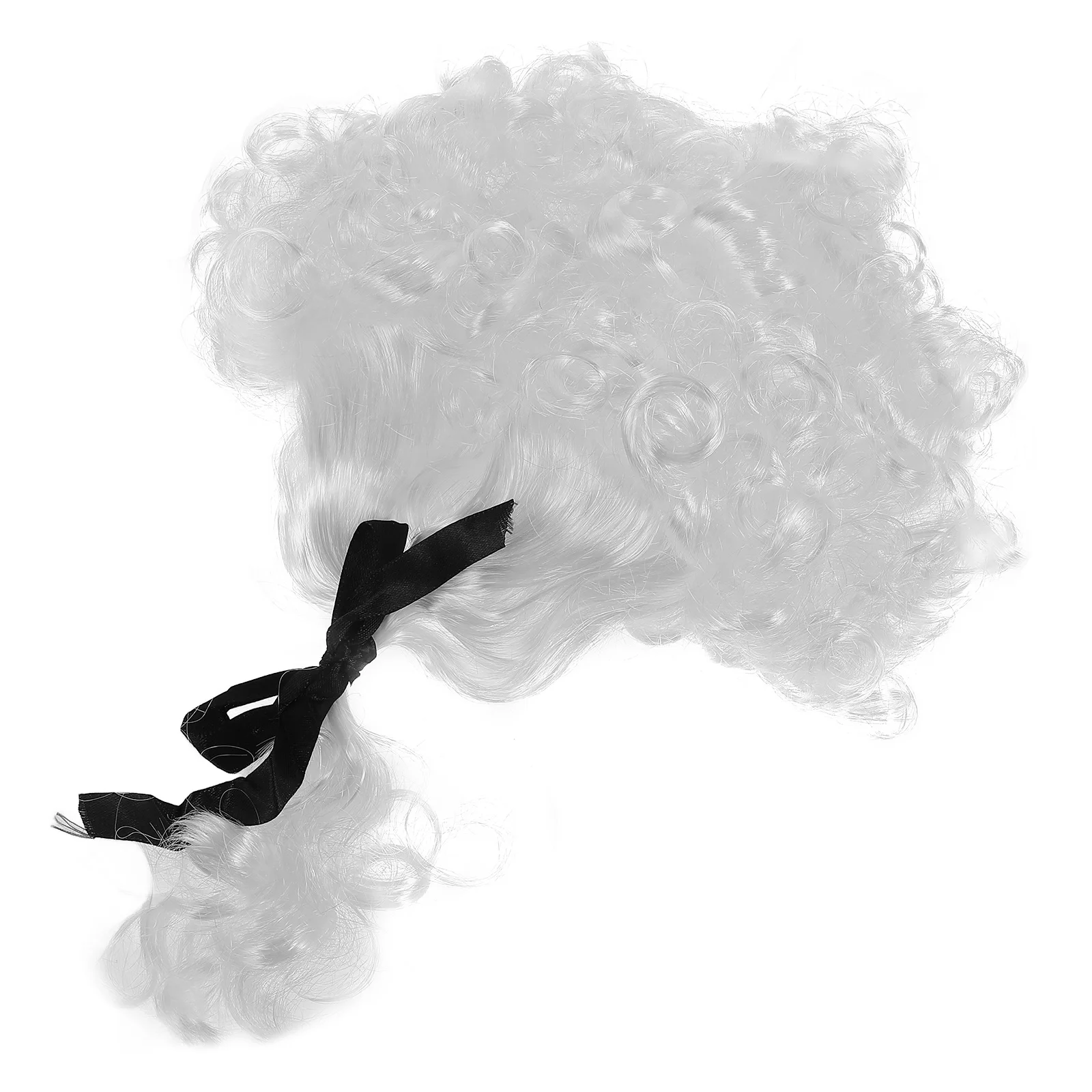 White Curly for Men and Women Judge Costume Accessory for Role Play and Cosplay Funny Halloween Costumes for Adults and Kids