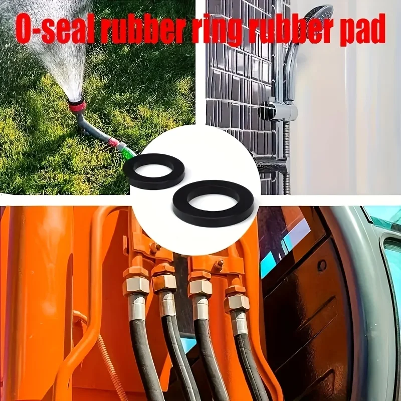 10 عبوات من وسادات إغلاق خرطوم الدش في الحديقة 1/2 بوصة DN15 و3/4 بوصة DN20، مقاومة للحرارة لأنابيب خراطيم الدش المكسرات والباردة #4