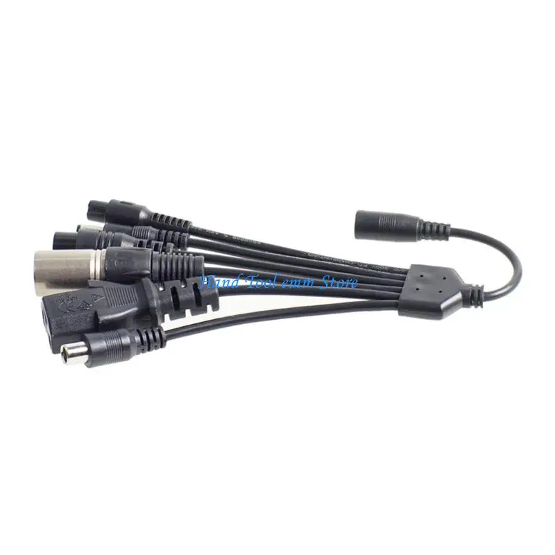 H37F Multiple Device Charging Cable 6 Way USB Power Adapters for Phones Tablets
