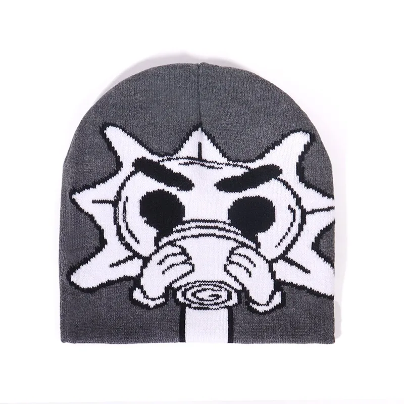 2025 Herfst Outdoor Street Fashion Pullover Hoed Casual Veelzijdige Gebreide Hoed Zacht en Comfortabel Unisex Hoed Oranje Emmer Hoed