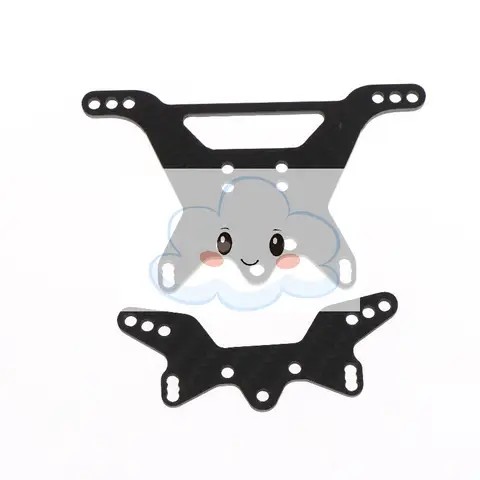 1Set Carbon Damper Stay Front Rear For Tamiya TT-02B 1/10 RC Car Chassis Parts RC Car Replacement Front Damper Stay