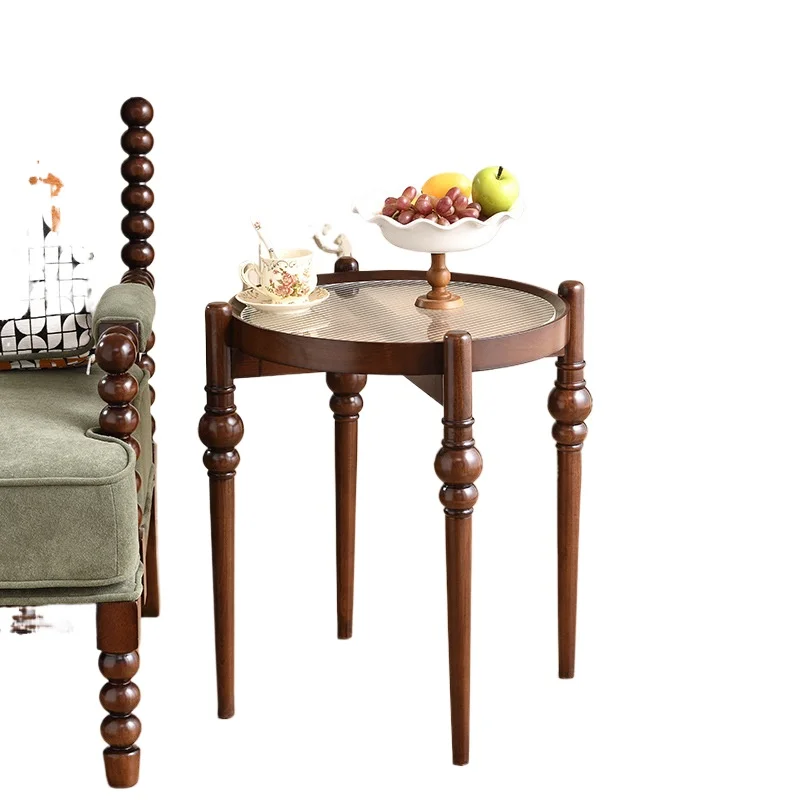 

Small round few round small wooden living room in ancient wood skeleton marble