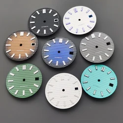 Green Luminous Dial 29.8mm Watch Dial Fits NH35 NH36 Japan Movement Nautilus Mechanical Watch Dial Replace Parts