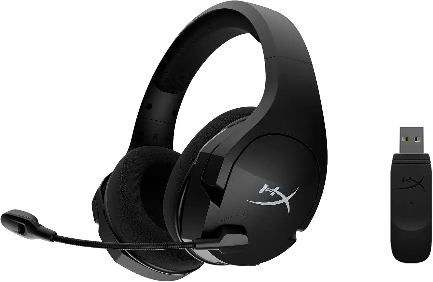 

Беспроводная легкая игровая гарнитура с технологией DTS Spatial Audio, микрофоном с шумоподавлением для ПК, черная