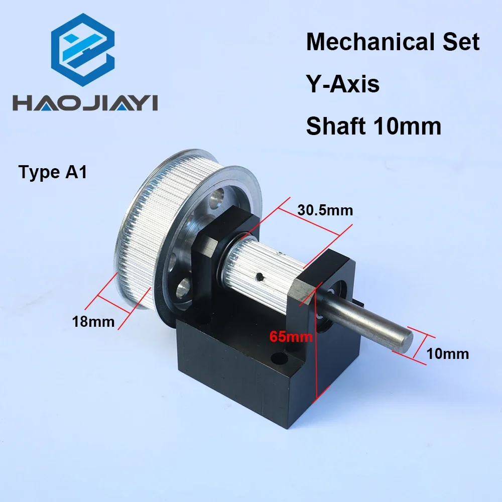 HAOJIAYI-Gear Base Set para gravação a Laser Máquina de corte, Peças mecânicas, Guia Rail Set para Laser Co2