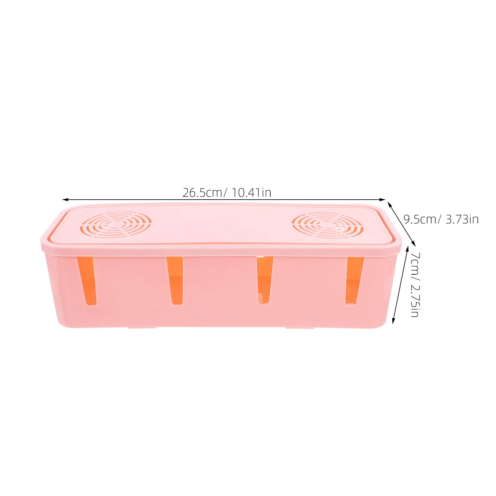 Plug Socket Cable Storage Box Pink Anti-Dust Safety Organizer for Home Office Desk Wire Management